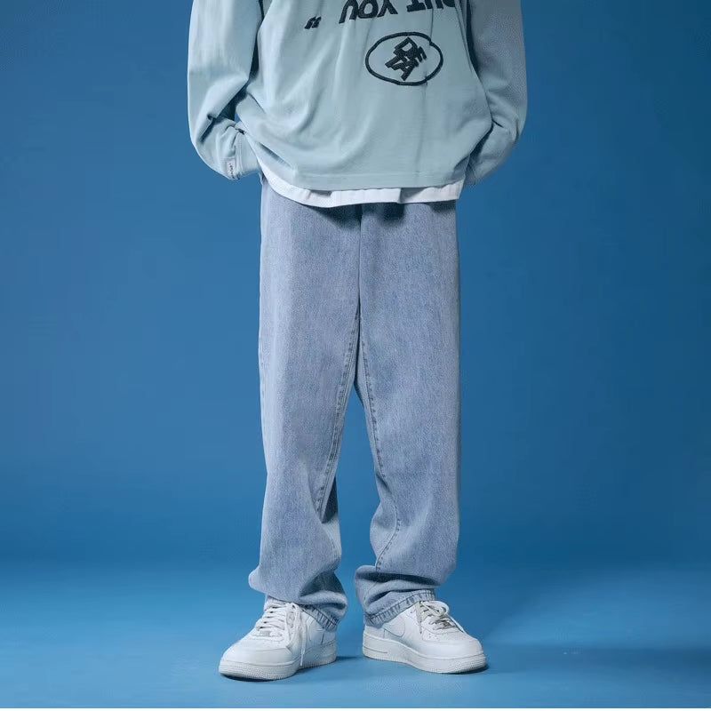 Mens Jeans Large Denim Jeans for Teens Trousers for Men Jean Baggy Pants Men'S Fashion Man Male Trendyol Streetwear Korean Men´S
