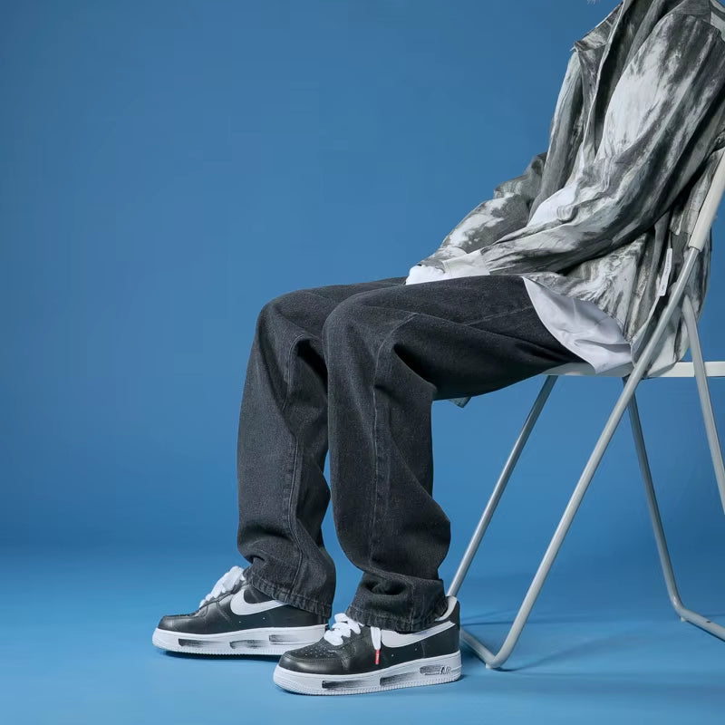 Mens Jeans Large Denim Jeans for Teens Trousers for Men Jean Baggy Pants Men'S Fashion Man Male Trendyol Streetwear Korean Men´S